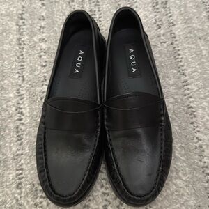 Aqua Black Loafers